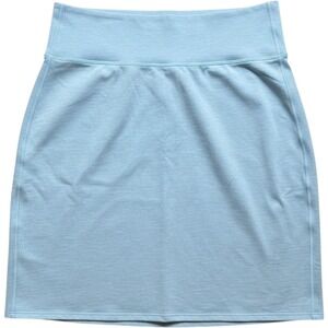 Athleta Skirt Blue Heathered Knee Length Athleisure Skirt Women's Size L